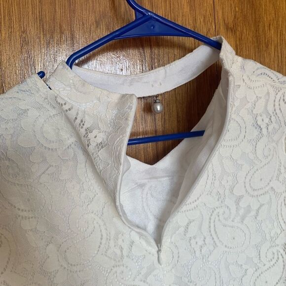 BRAND NEW Boohoo White Lace Blouse XL - Picture 9 of 10